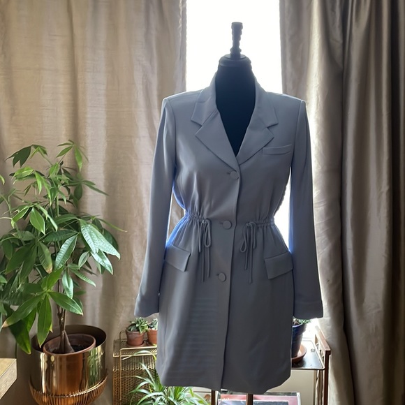 & Other Stories Drawstring Waist Blazer Mini Dress size 6 - Picture 2 of 4